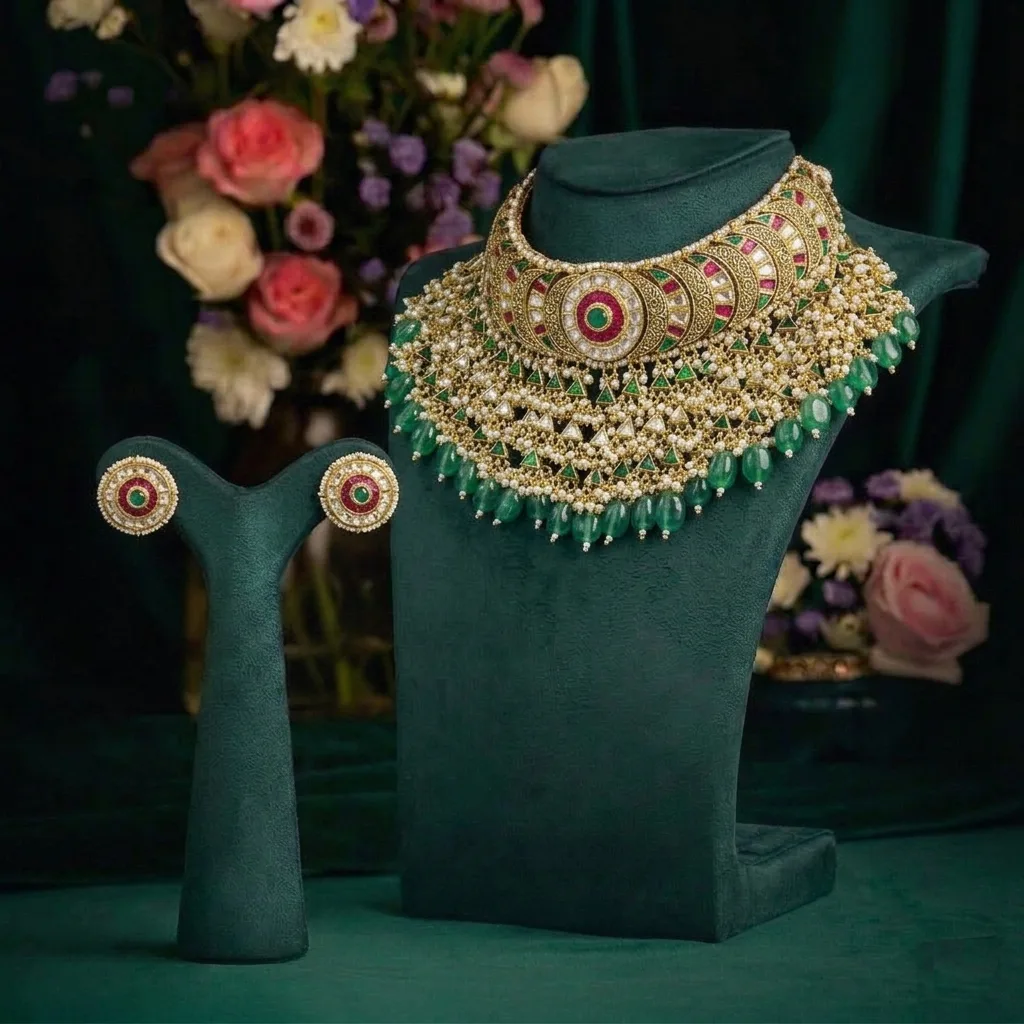 The Empress Emerald & Ruby Grand Choker Set
