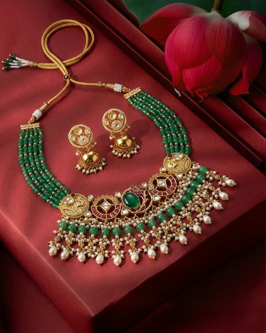 The Emerald Muse Heritage Mala Set