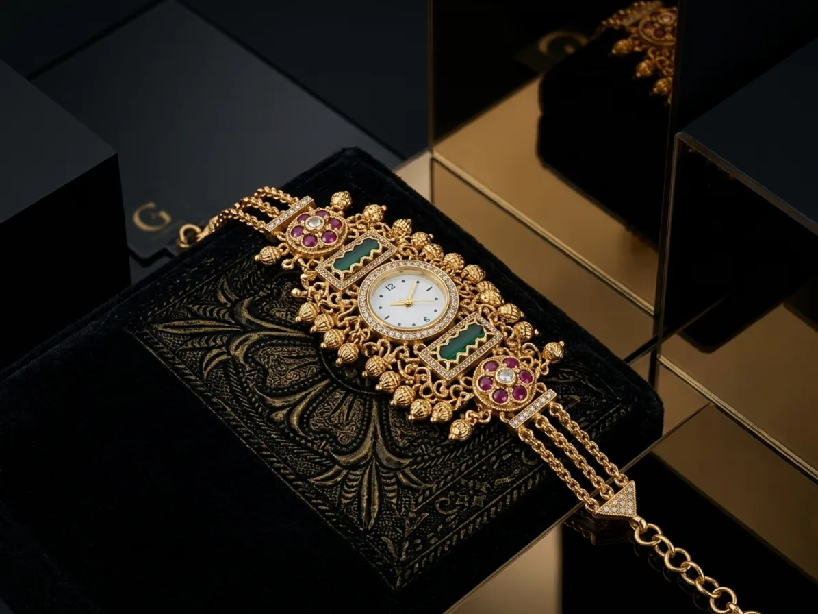 Empress Emerald & Ruby Heritage Watch-Bracelet