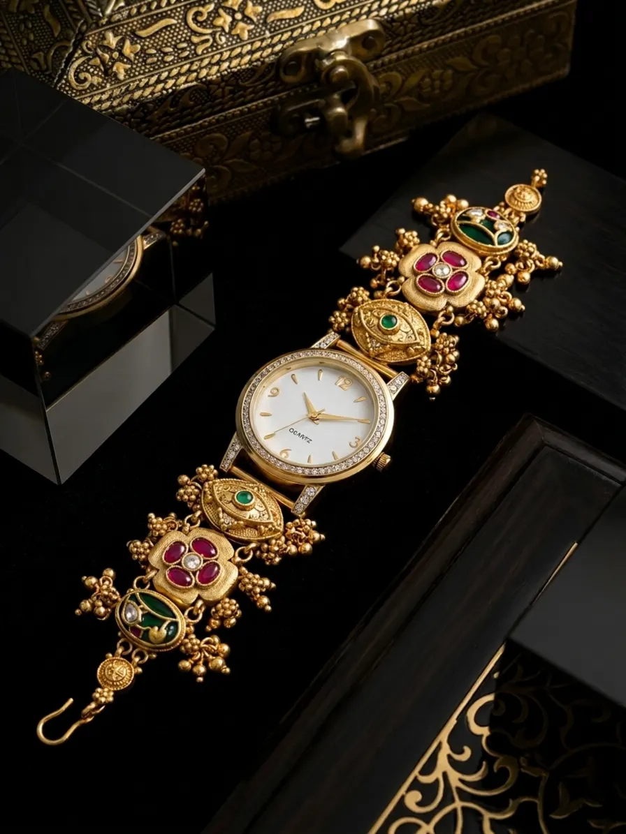 Royal Bloom Antique Watch-Bracelet