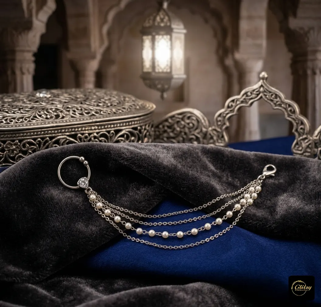 The Sterling Silver Triple-Strand Pearl Nath